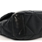 Lambskin Quilted Large Chanel 19 Flap Black