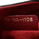 Grained Calfskin Mini Saddle Bag Red
