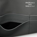 Smooth Calfskin Small Bel Air Clutch On Strap Cloud Grey