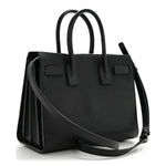 Grained Calfskin Baby Sac De Jour Black