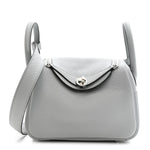 Taurillon Clemence Mini Lindy 20 Bleu Pale
