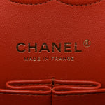 Lambskin Quilted Medium Double Flap Brown