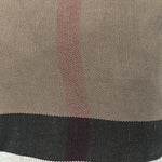 Canvas Mega Check Medium Ashby Bucket Bag Brown