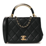 Lambskin Mini Carry Chic Flap Black