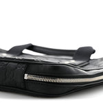 Rubber Guccissima Laptop Briefcase Black