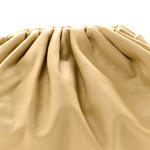 Smooth Butter Calf The Pouch Oversized Clutch Tapioca