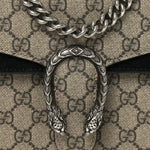 GG Supreme Monogram Mini Dionysus Shoulder Bag Black