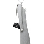 Lambskin Quilted Mini Rectangular Flap Black