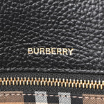 Grainy Calfskin Medium London Tote Bag Black