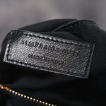 Plunged Lambskin Calypso Black
