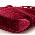 New Velvet Ashmir GG Monogram Small Jackie 1961 Hobo Red