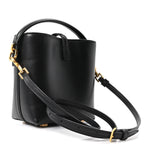 Shiny Calfskin Le 37 Mini Bucket Bag Black