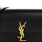 Smooth Calfskin Small Solferino Satchel Black