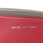 Metallic Lambskin Quilted Wallet On Chain WOC Silver