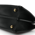 Shiny Nappa Petite Peekaboo I SEE U Satchel Black