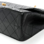 Aged Calfskin Quilted 2.55 Reissue 227 Flap Black