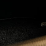 Calfskin Lizard Chevron Quilted Medium Coco Handle Flap Black