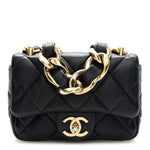 Lambskin Quilted Mini CC Funky Town Flap Black