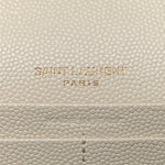 Grain De Poudre Matelasse Chevron Monogram Chain Wallet Crema Soft