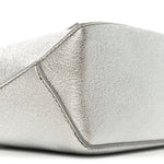 Laminated Lambskin Mini Puzzle Edge Bag Silver