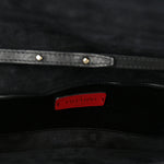 Vitello Rockstud All Over Demilune Shoulder Bag Black