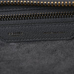 Baby Drummed Calfskin Micro Luggage Kohl