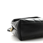 Calfskin Y Quilted Monogram Toy Loulou Crossbody Bag Black