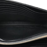 Grain De Poudre Matelasse Chevron Monogram Chain Wallet Black