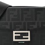 Vitello King FF Lines Embossed Baguette Soft Trunk Black