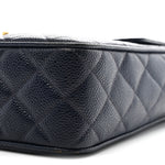 Caviar Quilted CC Shoulder Bag Navy