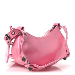 Patent Faux Leather Le Cagole Shoulder Bag XS Sweet Pink