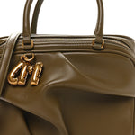 Lambskin Small The Wave Bag Olive