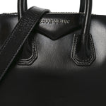 Shiny Lord Calfskin Mini Antigona Black