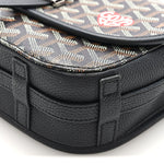 Goyardine Coeur Belvedere II PM Messenger Bag Black