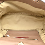 Vitello Small Rockstud Tote Beige