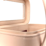 Shiny Caviar Preppy Coco Long Vanity With Strap Light Pink