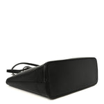 Textured Dollar Calfskin Small Ophidia Shoulder Tote Bag Black
