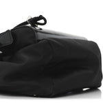 Nylon Brushed Calfskin Mini Sling Backpack  Black
