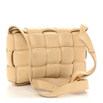 Nappa Maxi Intreccio Padded Cassette Crossbody Bag Porridge