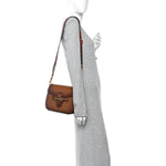 Calfskin Medium Lady Web Shoulder Bag Cuir