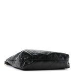 Shiny Calfskin Quilted Small Chanel 22 Black