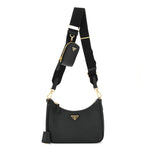 Saffiano Lux Re-Edition 2005 Shoulder Bag Black
