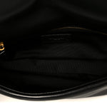 Plunged Lambskin Calypso Black