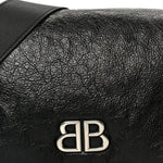 Arena Calfskin Small Monaco Flap Bag Black