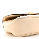 Nappa Quilted Small Medusa Chain Crossbody White