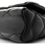 Lambskin Malletage Top Handle GO-14 GM Black