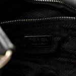 Tessuto Nylon Moon Shoulder Bag Black