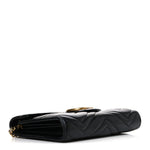 Calfskin Matelasse GG Marmont Chain Wallet Black