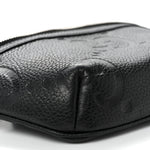 Piuma Calfskin Jumbo GG Embossed Small Belt Bag Black