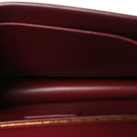 Grained Calfskin 30 Montaigne Flap Bag Red Brick